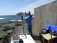 Powerful telescope for whale research