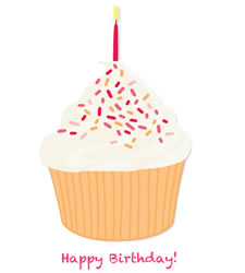 Birthday cupcake