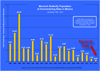 Monarch Butterfly Population Estimates in Mexico, 1994 to present