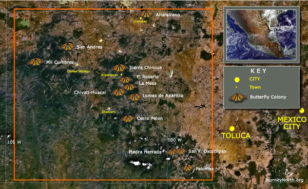 Vegetation map of Mexico