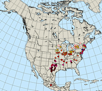 Fall Monarch Butterfly Migration Map