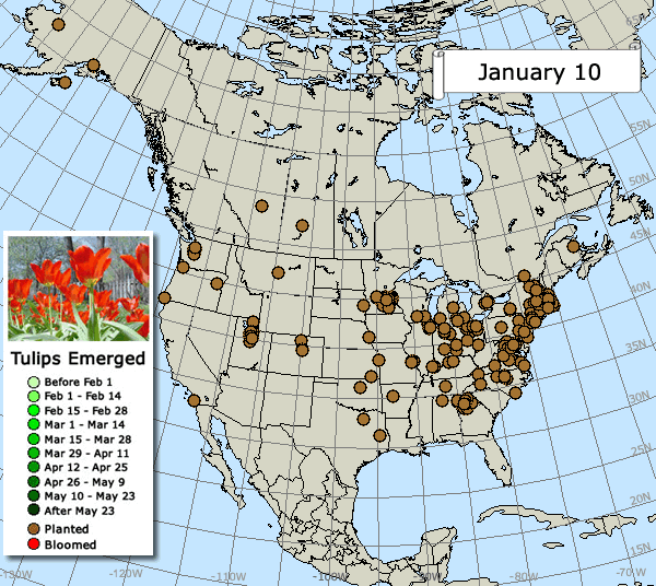 Climate Test Garden Map