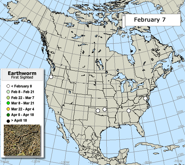 Earthworm migration map
